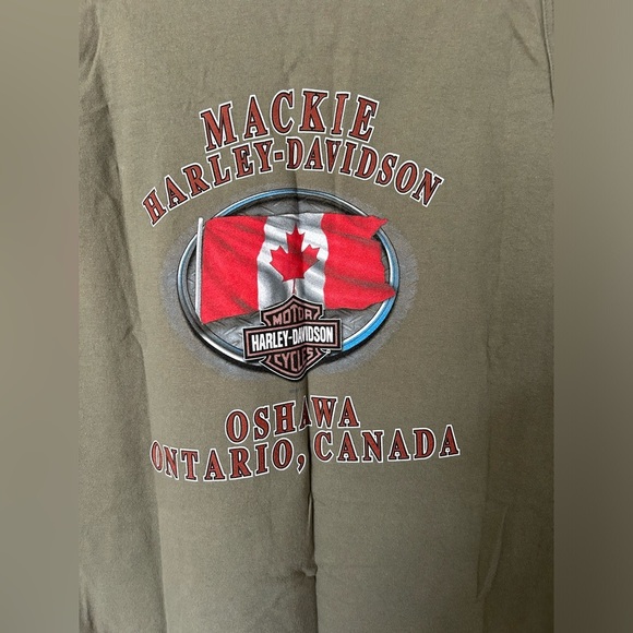 Harley Davidson Army Green Tank Top - Picture 7 of 7